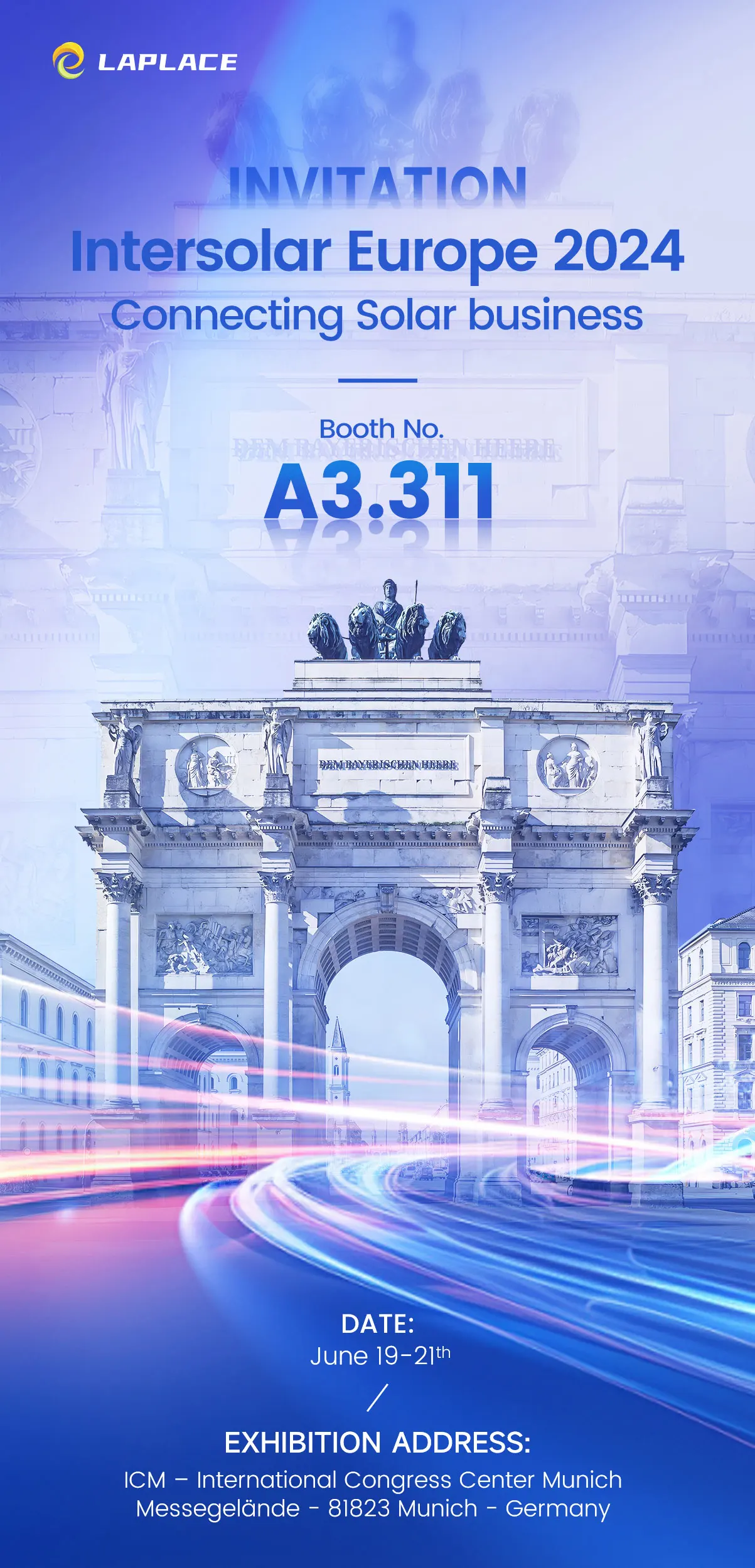 Intersolar Europe2024年德国慕尼黑太阳能光伏展览会邀请函